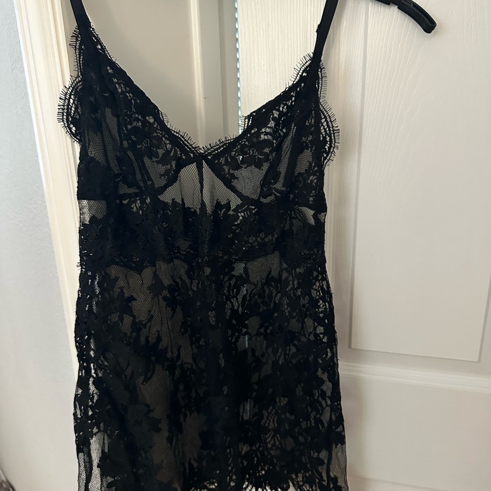 Victoria's Secret Midnight Lace Chemise